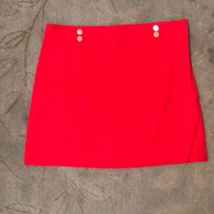 Red skirt